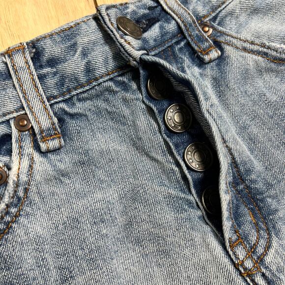 Free People Rock Denim Uptown Jean Shorts High Rise Size 25 - Picture 4 of 10